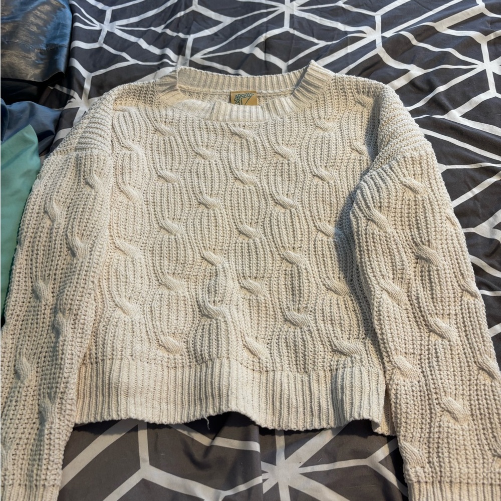 Cream Sweater for Kids